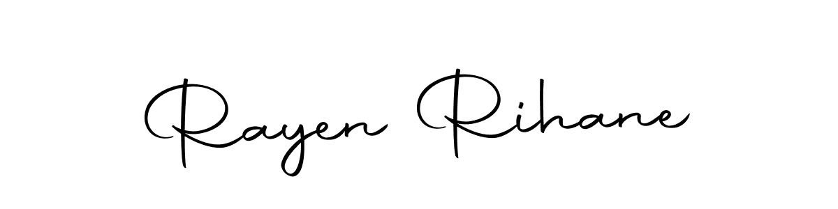 if you are searching for the best signature style for your name Rayen Rihane. so please give up your signature search. here we have designed multiple signature styles  using Autography-DOLnW. Rayen Rihane signature style 10 images and pictures png