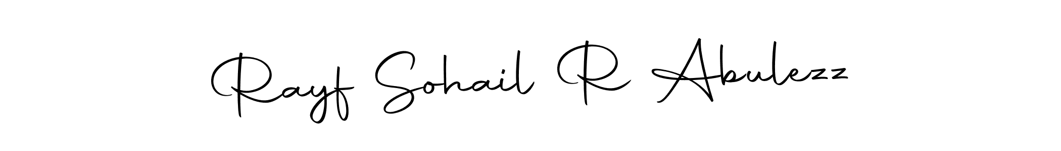 Similarly Autography-DOLnW is the best handwritten signature design. Signature creator online .You can use it as an online autograph creator for name Rayf Sohail R Abulezz. Rayf Sohail R Abulezz signature style 10 images and pictures png