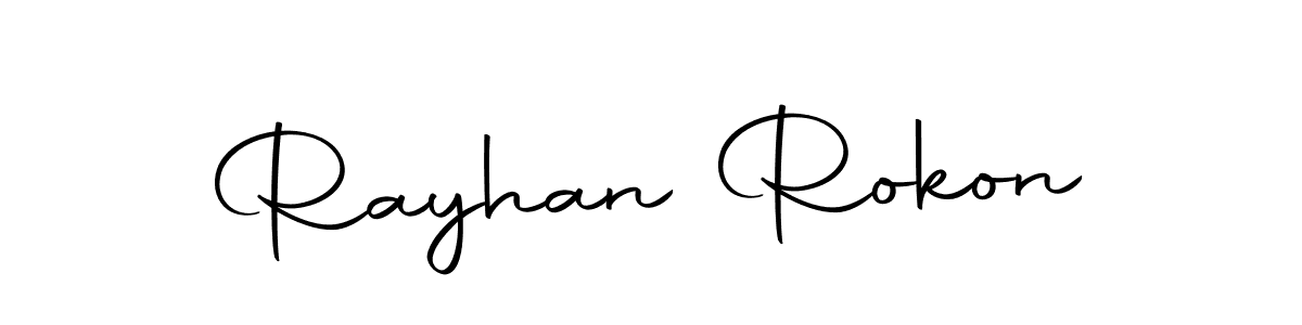 The best way (Autography-DOLnW) to make a short signature is to pick only two or three words in your name. The name Rayhan Rokon include a total of six letters. For converting this name. Rayhan Rokon signature style 10 images and pictures png