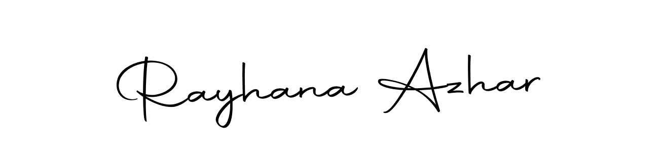 Rayhana Azhar stylish signature style. Best Handwritten Sign (Autography-DOLnW) for my name. Handwritten Signature Collection Ideas for my name Rayhana Azhar. Rayhana Azhar signature style 10 images and pictures png