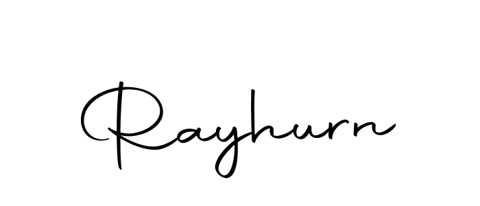 Rayhurn stylish signature style. Best Handwritten Sign (Autography-DOLnW) for my name. Handwritten Signature Collection Ideas for my name Rayhurn. Rayhurn signature style 10 images and pictures png
