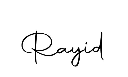 Make a beautiful signature design for name Rayid. With this signature (Autography-DOLnW) style, you can create a handwritten signature for free. Rayid signature style 10 images and pictures png