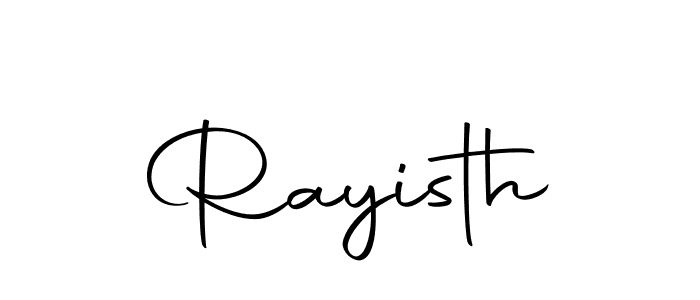 Make a beautiful signature design for name Rayisth. With this signature (Autography-DOLnW) style, you can create a handwritten signature for free. Rayisth signature style 10 images and pictures png