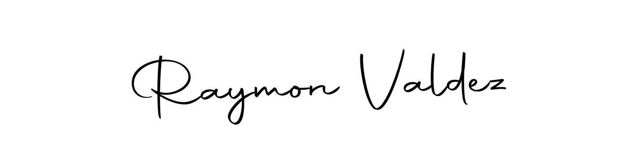 How to make Raymon Valdez name signature. Use Autography-DOLnW style for creating short signs online. This is the latest handwritten sign. Raymon Valdez signature style 10 images and pictures png
