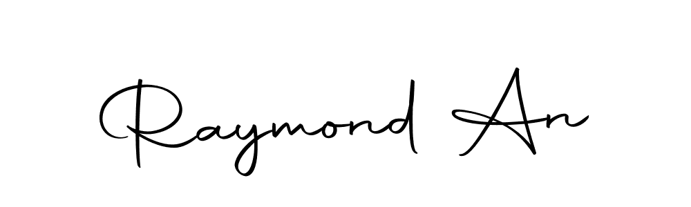 Design your own signature with our free online signature maker. With this signature software, you can create a handwritten (Autography-DOLnW) signature for name Raymond An. Raymond An signature style 10 images and pictures png