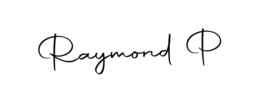 Create a beautiful signature design for name Raymond P. With this signature (Autography-DOLnW) fonts, you can make a handwritten signature for free. Raymond P signature style 10 images and pictures png