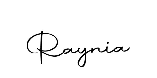 Design your own signature with our free online signature maker. With this signature software, you can create a handwritten (Autography-DOLnW) signature for name Raynia. Raynia signature style 10 images and pictures png