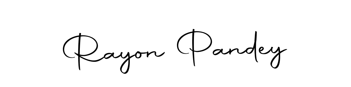 Make a beautiful signature design for name Rayon Pandey. Use this online signature maker to create a handwritten signature for free. Rayon Pandey signature style 10 images and pictures png