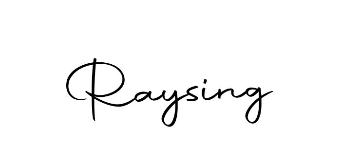 You should practise on your own different ways (Autography-DOLnW) to write your name (Raysing) in signature. don't let someone else do it for you. Raysing signature style 10 images and pictures png