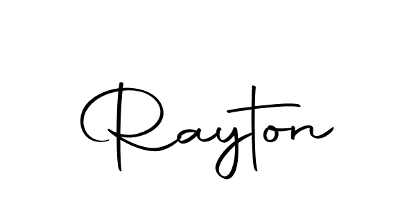 Design your own signature with our free online signature maker. With this signature software, you can create a handwritten (Autography-DOLnW) signature for name Rayton. Rayton signature style 10 images and pictures png