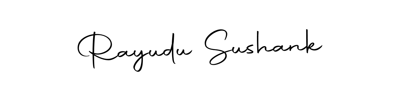 The best way (Autography-DOLnW) to make a short signature is to pick only two or three words in your name. The name Rayudu Sushank include a total of six letters. For converting this name. Rayudu Sushank signature style 10 images and pictures png