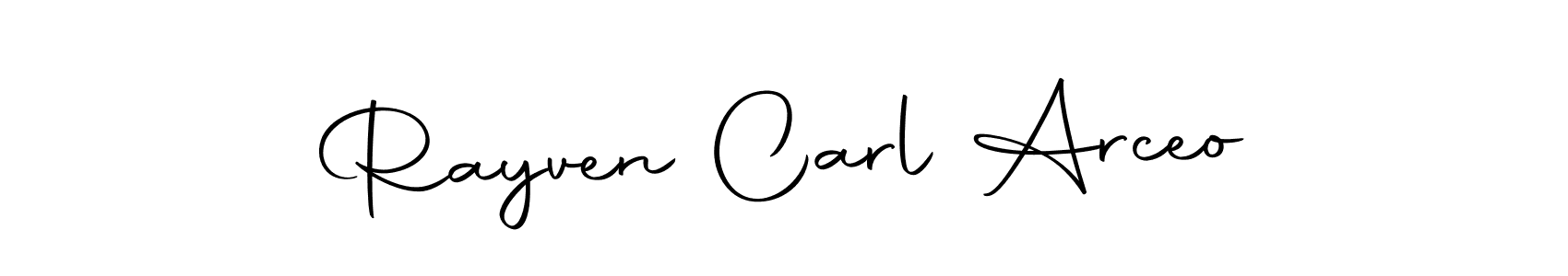 Also we have Rayven Carl Arceo name is the best signature style. Create professional handwritten signature collection using Autography-DOLnW autograph style. Rayven Carl Arceo signature style 10 images and pictures png