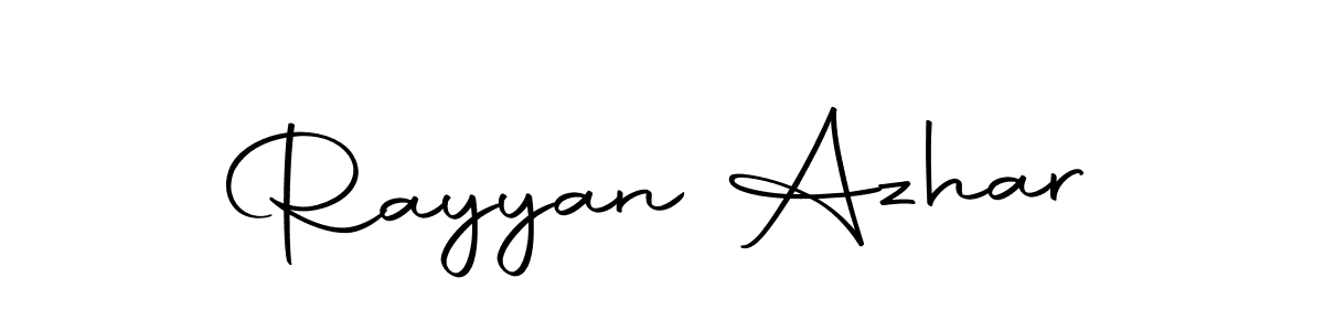 Make a beautiful signature design for name Rayyan Azhar. Use this online signature maker to create a handwritten signature for free. Rayyan Azhar signature style 10 images and pictures png