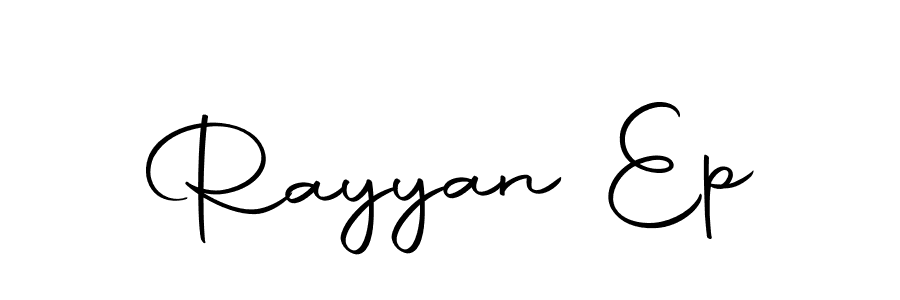 How to make Rayyan Ep name signature. Use Autography-DOLnW style for creating short signs online. This is the latest handwritten sign. Rayyan Ep signature style 10 images and pictures png