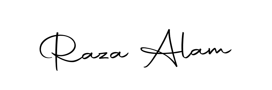 How to make Raza Alam name signature. Use Autography-DOLnW style for creating short signs online. This is the latest handwritten sign. Raza Alam signature style 10 images and pictures png