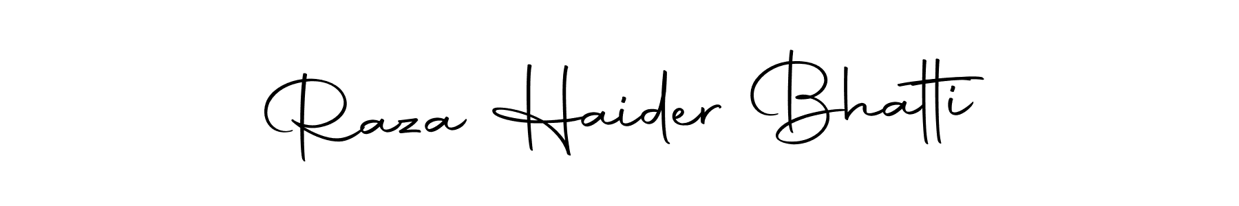 You can use this online signature creator to create a handwritten signature for the name Raza Haider Bhatti. This is the best online autograph maker. Raza Haider Bhatti signature style 10 images and pictures png