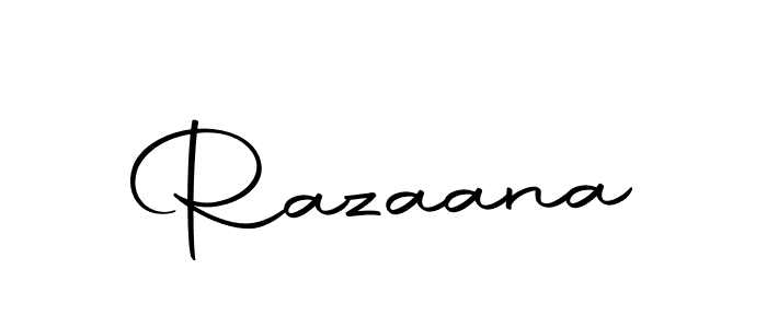 How to make Razaana signature? Autography-DOLnW is a professional autograph style. Create handwritten signature for Razaana name. Razaana signature style 10 images and pictures png