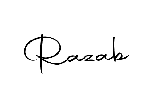 Similarly Autography-DOLnW is the best handwritten signature design. Signature creator online .You can use it as an online autograph creator for name Razab. Razab signature style 10 images and pictures png