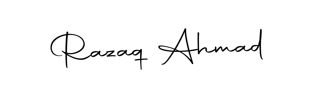 if you are searching for the best signature style for your name Razaq Ahmad. so please give up your signature search. here we have designed multiple signature styles  using Autography-DOLnW. Razaq Ahmad signature style 10 images and pictures png