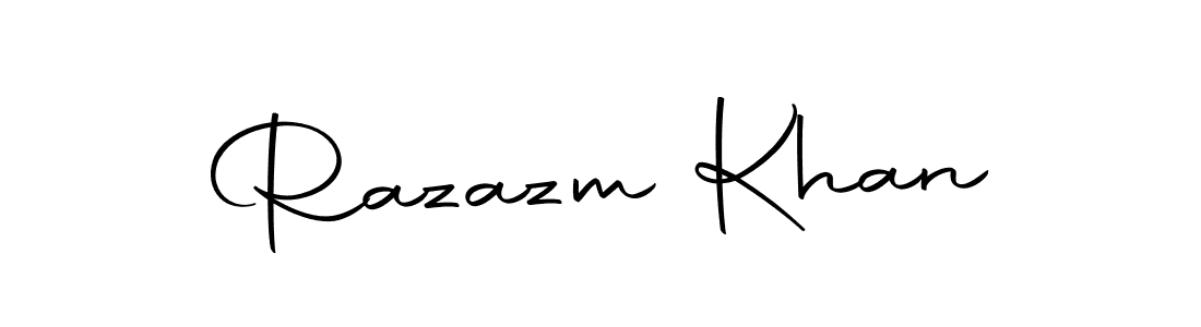 Similarly Autography-DOLnW is the best handwritten signature design. Signature creator online .You can use it as an online autograph creator for name Razazm Khan. Razazm Khan signature style 10 images and pictures png