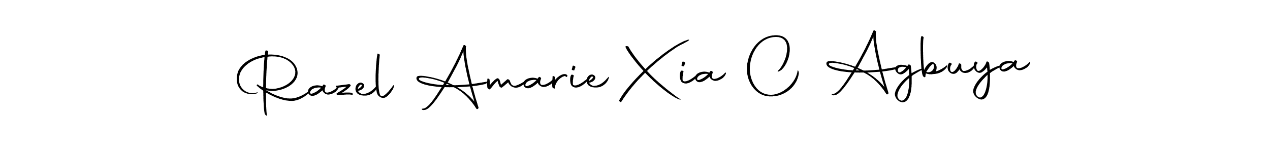 Also we have Razel Amarie Xia C Agbuya name is the best signature style. Create professional handwritten signature collection using Autography-DOLnW autograph style. Razel Amarie Xia C Agbuya signature style 10 images and pictures png