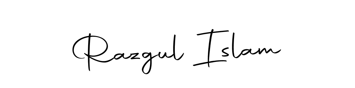 Design your own signature with our free online signature maker. With this signature software, you can create a handwritten (Autography-DOLnW) signature for name Razgul Islam. Razgul Islam signature style 10 images and pictures png