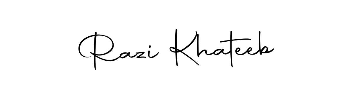 Make a short Razi Khateeb signature style. Manage your documents anywhere anytime using Autography-DOLnW. Create and add eSignatures, submit forms, share and send files easily. Razi Khateeb signature style 10 images and pictures png