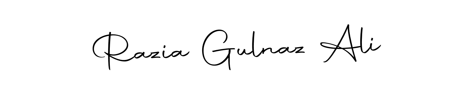 The best way (Autography-DOLnW) to make a short signature is to pick only two or three words in your name. The name Razia Gulnaz Ali include a total of six letters. For converting this name. Razia Gulnaz Ali signature style 10 images and pictures png