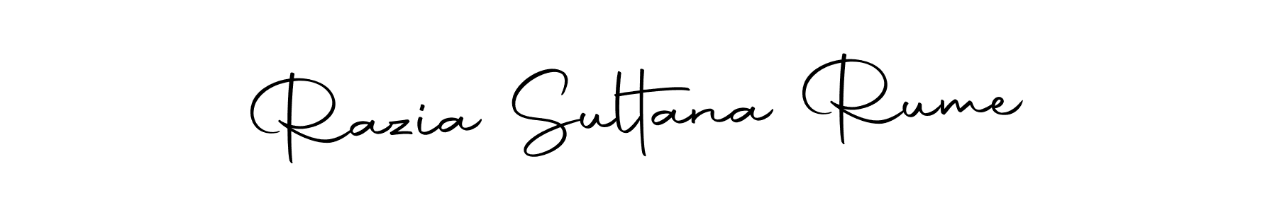 It looks lik you need a new signature style for name Razia Sultana Rume. Design unique handwritten (Autography-DOLnW) signature with our free signature maker in just a few clicks. Razia Sultana Rume signature style 10 images and pictures png