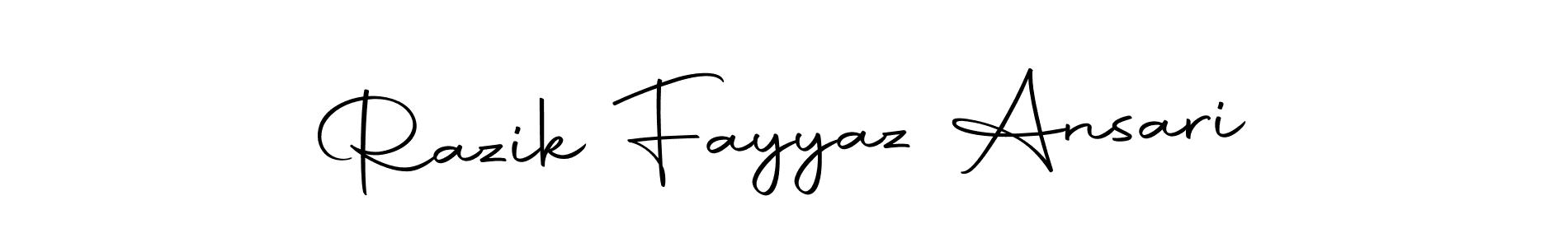 It looks lik you need a new signature style for name Razik Fayyaz Ansari. Design unique handwritten (Autography-DOLnW) signature with our free signature maker in just a few clicks. Razik Fayyaz Ansari signature style 10 images and pictures png