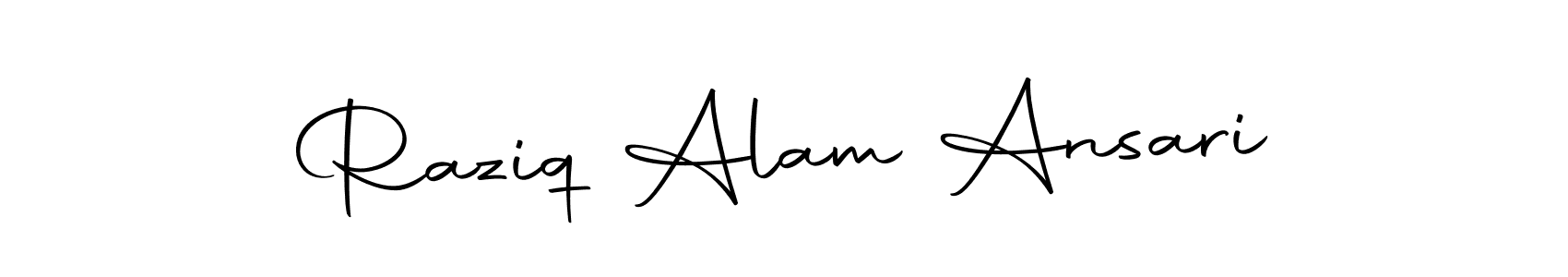 Use a signature maker to create a handwritten signature online. With this signature software, you can design (Autography-DOLnW) your own signature for name Raziq Alam Ansari. Raziq Alam Ansari signature style 10 images and pictures png