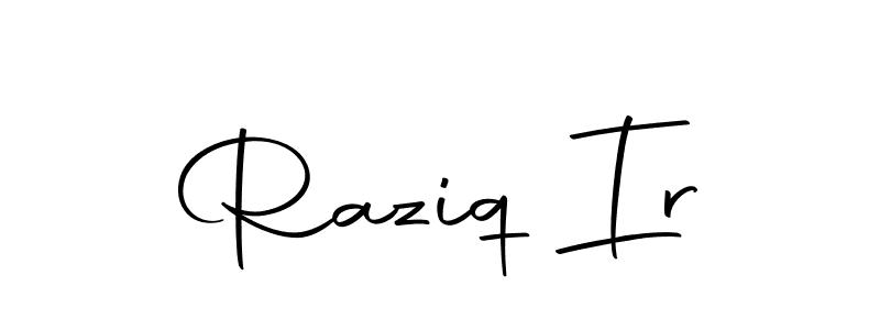 Make a beautiful signature design for name Raziq Ir. Use this online signature maker to create a handwritten signature for free. Raziq Ir signature style 10 images and pictures png