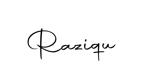 Create a beautiful signature design for name Raziqu. With this signature (Autography-DOLnW) fonts, you can make a handwritten signature for free. Raziqu signature style 10 images and pictures png