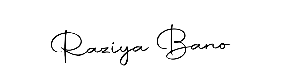 Make a beautiful signature design for name Raziya Bano. Use this online signature maker to create a handwritten signature for free. Raziya Bano signature style 10 images and pictures png