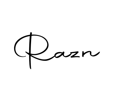 Make a beautiful signature design for name Razn. With this signature (Autography-DOLnW) style, you can create a handwritten signature for free. Razn signature style 10 images and pictures png