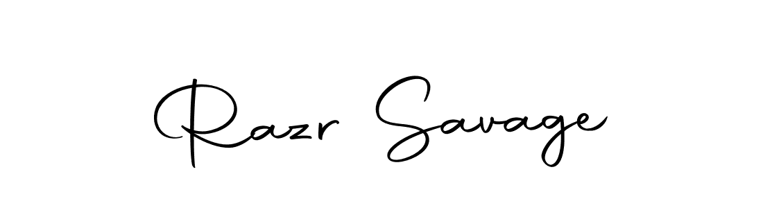 Use a signature maker to create a handwritten signature online. With this signature software, you can design (Autography-DOLnW) your own signature for name Razr Savage. Razr Savage signature style 10 images and pictures png