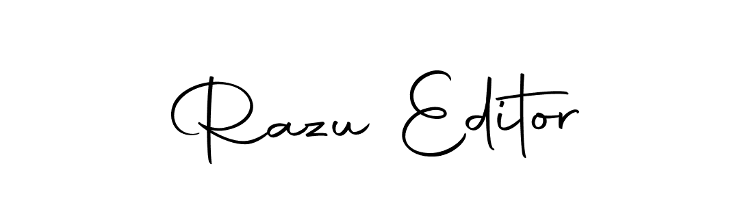 It looks lik you need a new signature style for name Razu Editor. Design unique handwritten (Autography-DOLnW) signature with our free signature maker in just a few clicks. Razu Editor signature style 10 images and pictures png