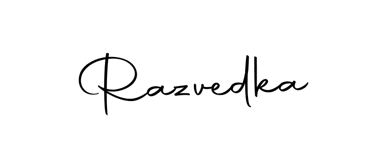 if you are searching for the best signature style for your name Razvedka. so please give up your signature search. here we have designed multiple signature styles  using Autography-DOLnW. Razvedka signature style 10 images and pictures png