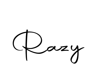 Use a signature maker to create a handwritten signature online. With this signature software, you can design (Autography-DOLnW) your own signature for name Razy. Razy signature style 10 images and pictures png
