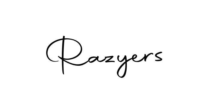 Razyers stylish signature style. Best Handwritten Sign (Autography-DOLnW) for my name. Handwritten Signature Collection Ideas for my name Razyers. Razyers signature style 10 images and pictures png