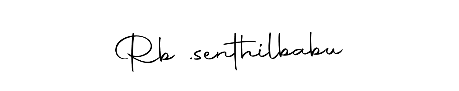 Make a beautiful signature design for name Rb .senthilbabu. With this signature (Autography-DOLnW) style, you can create a handwritten signature for free. Rb .senthilbabu signature style 10 images and pictures png