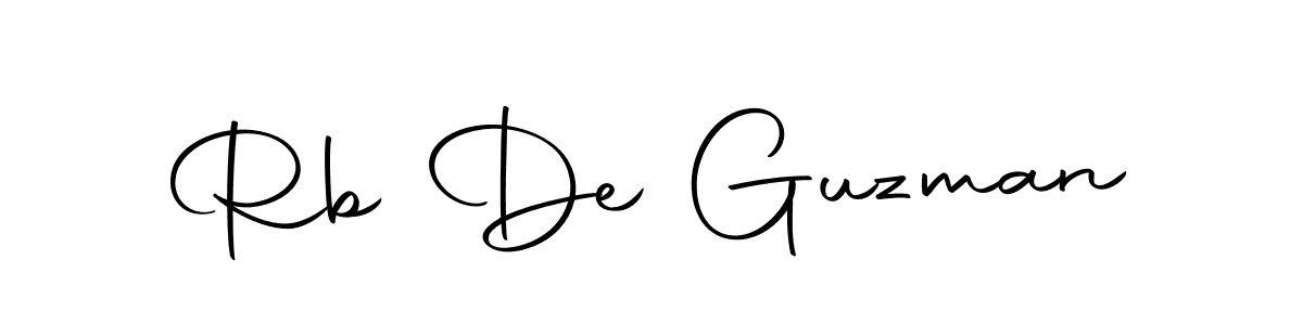 You should practise on your own different ways (Autography-DOLnW) to write your name (Rb De Guzman) in signature. don't let someone else do it for you. Rb De Guzman signature style 10 images and pictures png