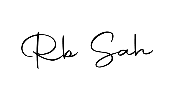 Design your own signature with our free online signature maker. With this signature software, you can create a handwritten (Autography-DOLnW) signature for name Rb Sah. Rb Sah signature style 10 images and pictures png
