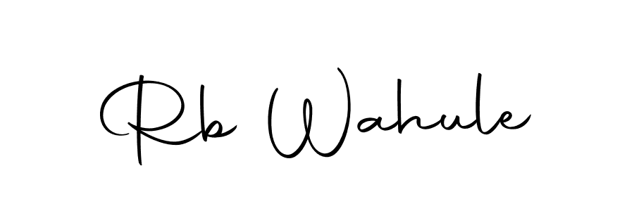 How to make Rb Wahule name signature. Use Autography-DOLnW style for creating short signs online. This is the latest handwritten sign. Rb Wahule signature style 10 images and pictures png