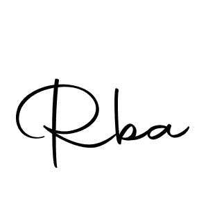 How to make Rba signature? Autography-DOLnW is a professional autograph style. Create handwritten signature for Rba name. Rba signature style 10 images and pictures png