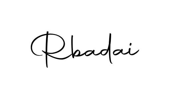 How to make Rbadai name signature. Use Autography-DOLnW style for creating short signs online. This is the latest handwritten sign. Rbadai signature style 10 images and pictures png