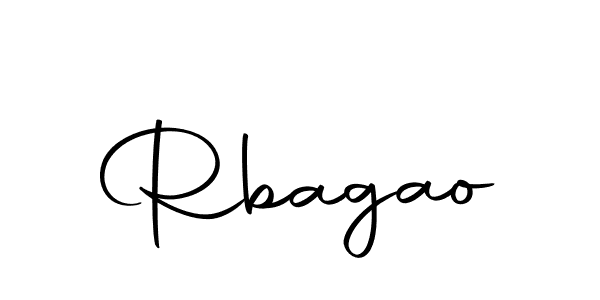 Create a beautiful signature design for name Rbagao. With this signature (Autography-DOLnW) fonts, you can make a handwritten signature for free. Rbagao signature style 10 images and pictures png