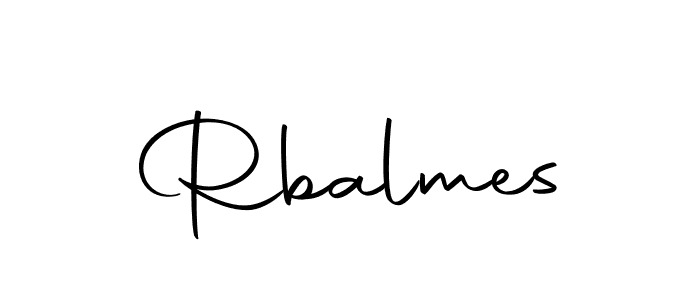 Design your own signature with our free online signature maker. With this signature software, you can create a handwritten (Autography-DOLnW) signature for name Rbalmes. Rbalmes signature style 10 images and pictures png