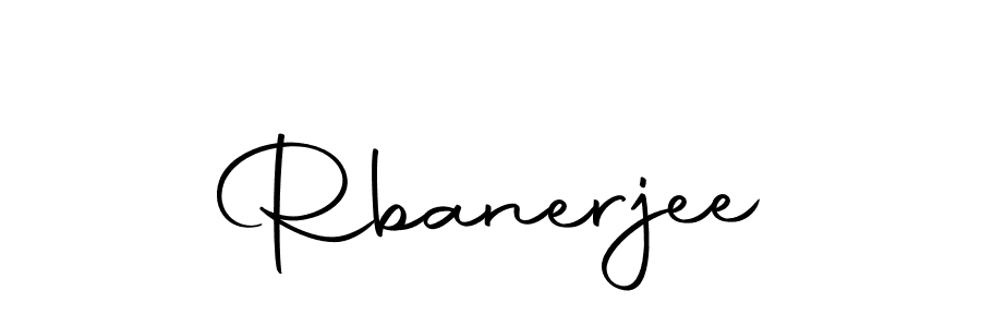 Create a beautiful signature design for name Rbanerjee. With this signature (Autography-DOLnW) fonts, you can make a handwritten signature for free. Rbanerjee signature style 10 images and pictures png