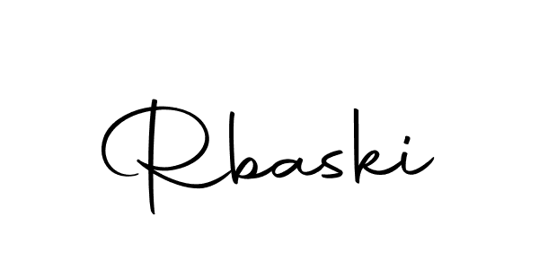 The best way (Autography-DOLnW) to make a short signature is to pick only two or three words in your name. The name Rbaski include a total of six letters. For converting this name. Rbaski signature style 10 images and pictures png